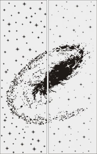 Пескоструйный рисунок Космос 2